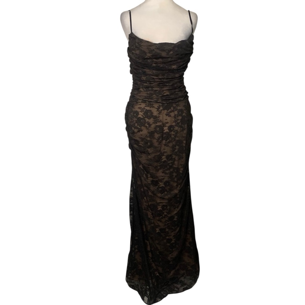 House of CB Black Lace Maxi Dress